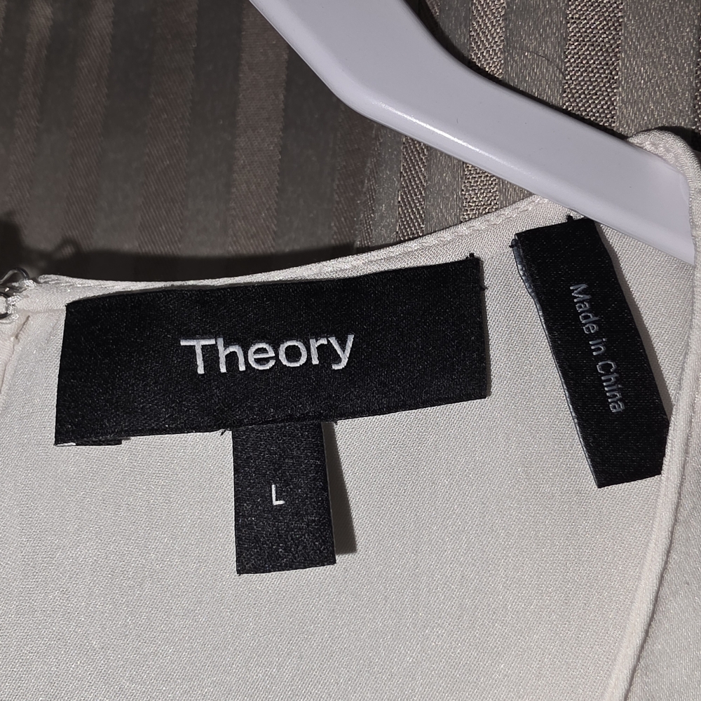 Theory Classic White Tank Top - Picture 3 of 3